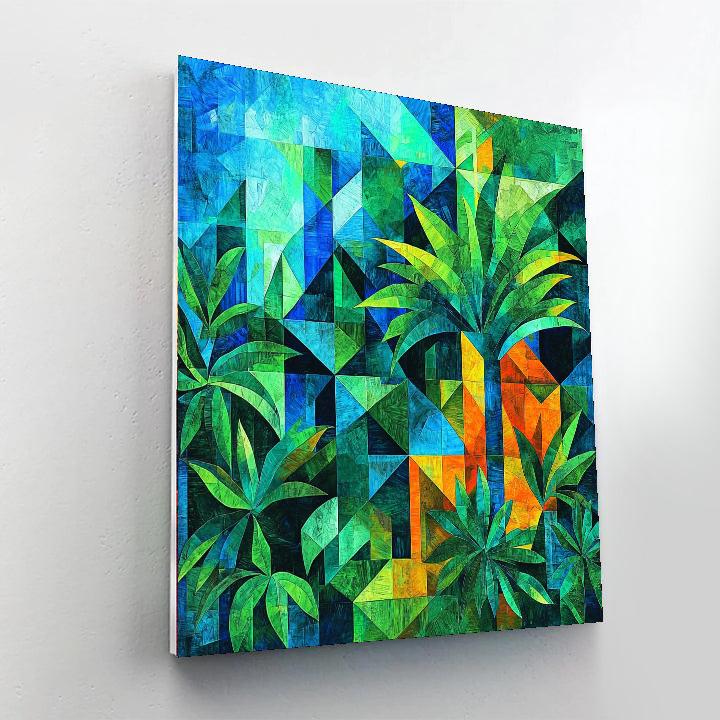 Pablo Picasso Inspired Cubist Jungle Expedition  Paint By Number