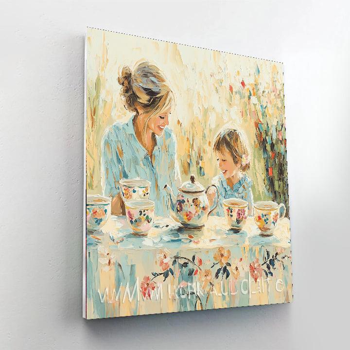 Morning Tea With Mom Painting Number Kit