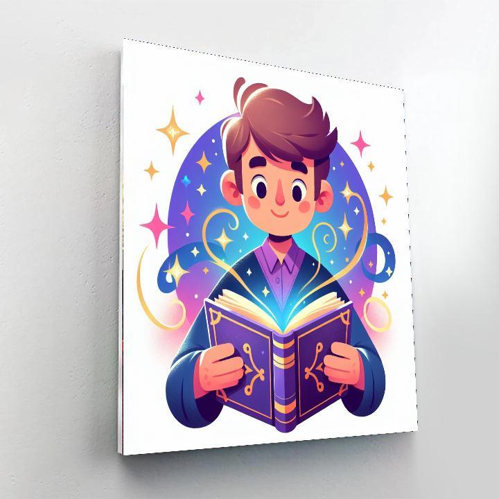 Wizard's Spellbook Adventure DIY Paint By Numbers