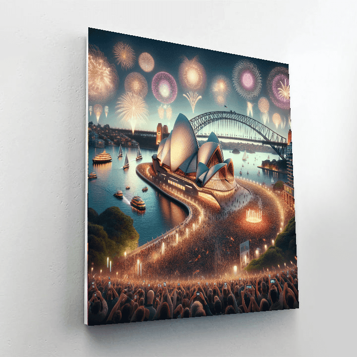 Sydney New Year's Eve - Australia Number Painting