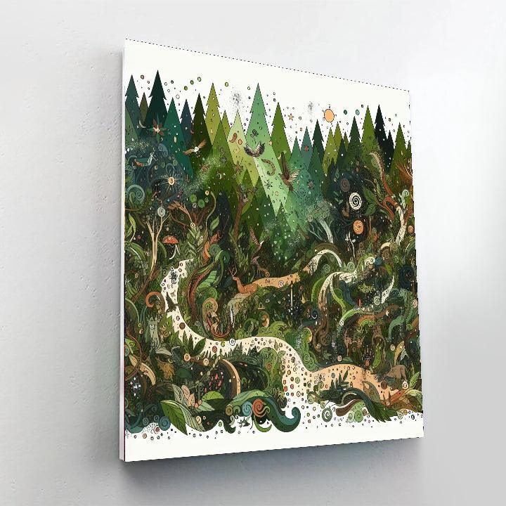 Fantasy Forest Hideaway Painting By Numbers Kit