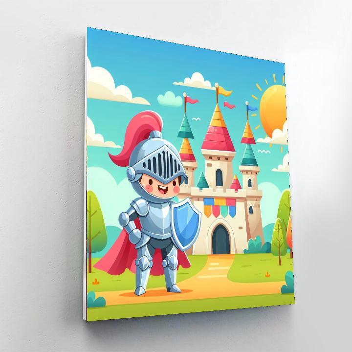 Royal Knights And Castles Paint By Numbers Art