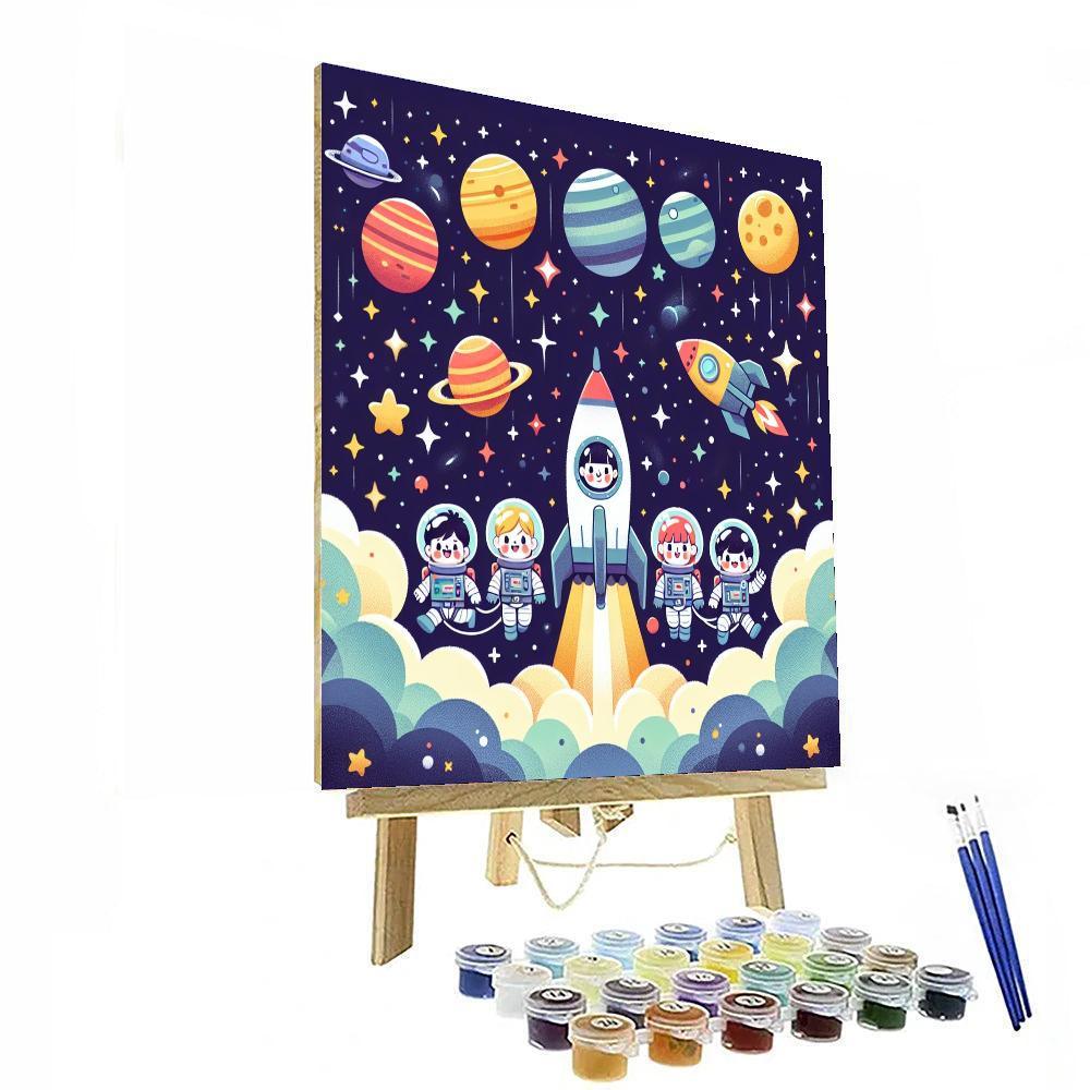 Galactic Explorers Club DIY Paint By Numbers