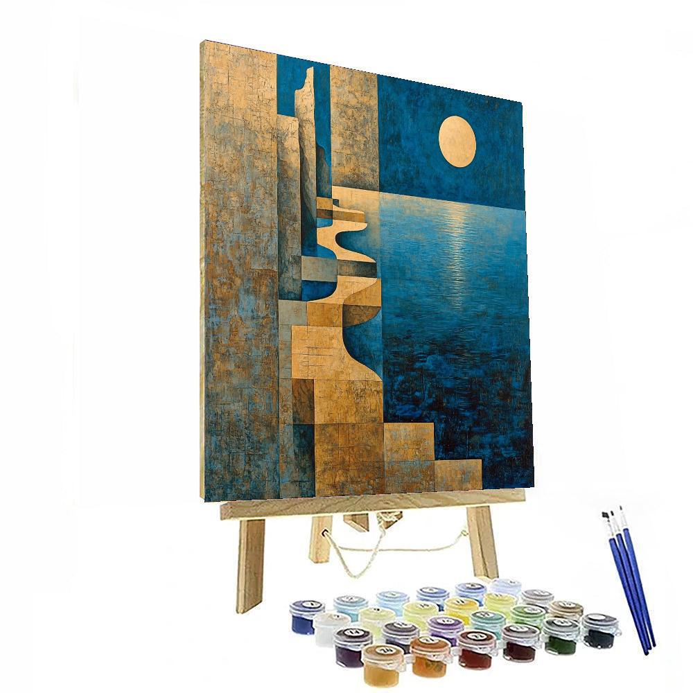 Max Ernst Inspired Layers Of Reflection  Paint By Numbers Art