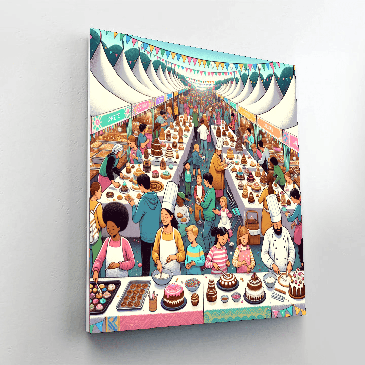 The Great British Bake Off - England Painting By Numbers Kit