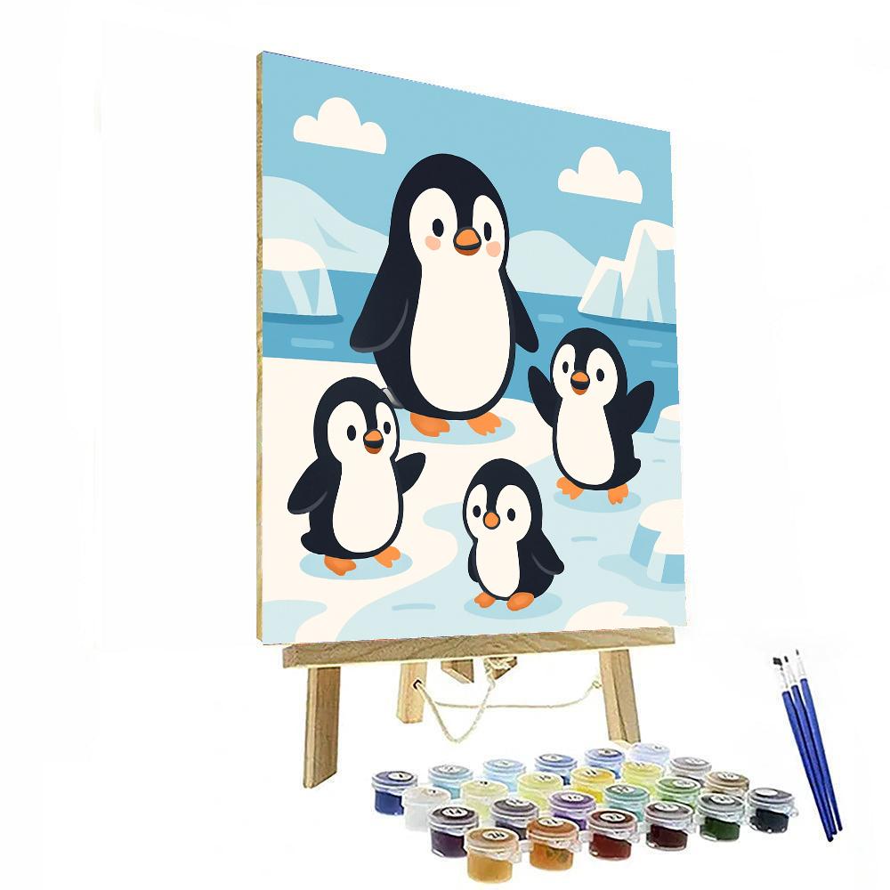 Curious Antarctic Adventure Numbered Painting Kits