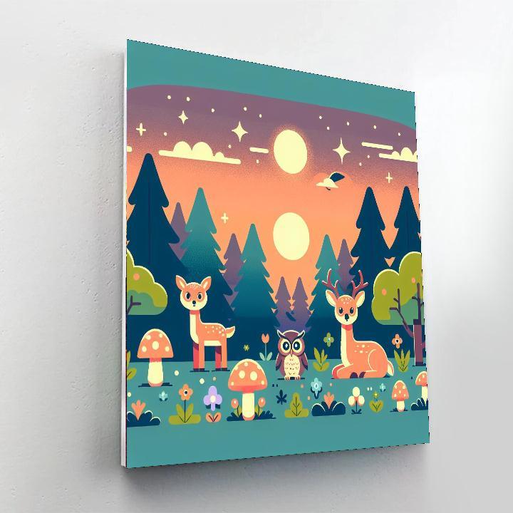 Twilight Forest Treasures Paint By Color