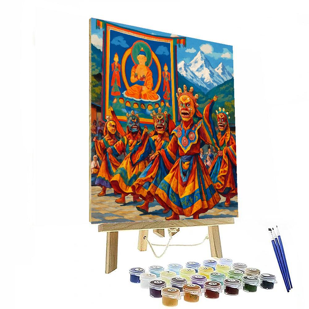 Paro Tsechu Festival - Bhutan DIY Paint By Numbers