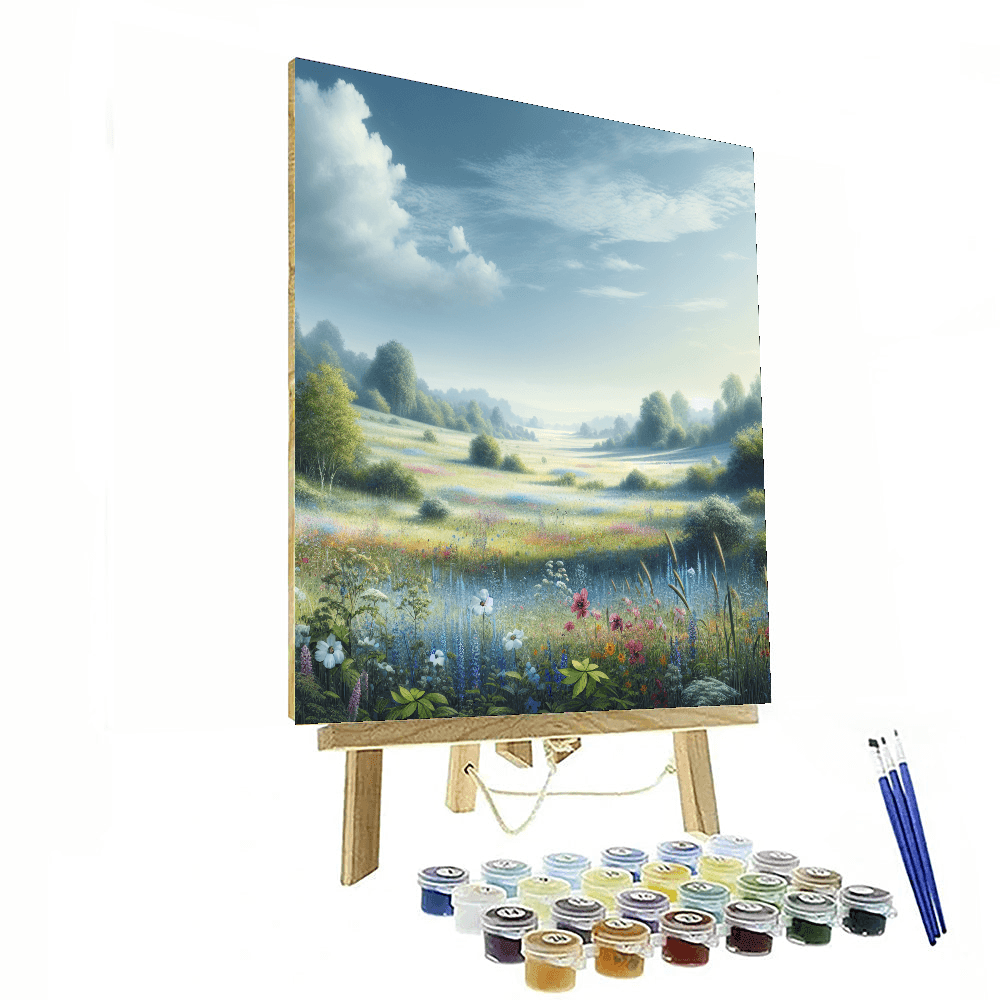 Idyllic Country Meadows Number Painting