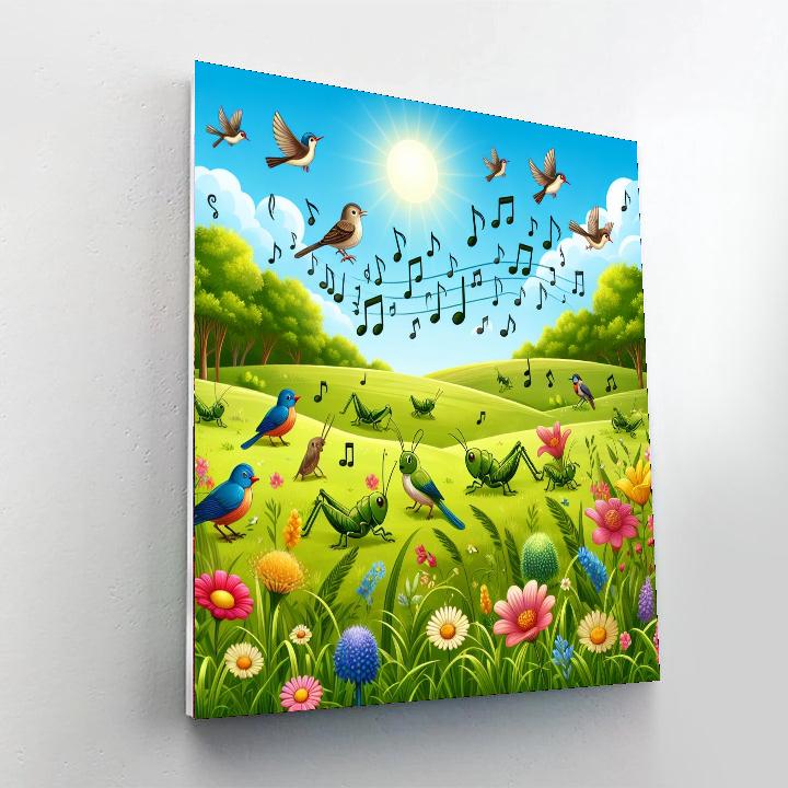 Musical Meadow Symphony Number Painting