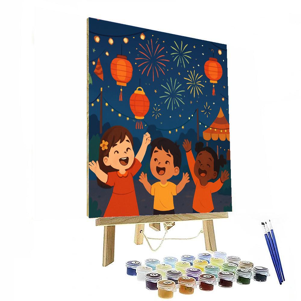 Bright Festival Of Lights Paint By Number