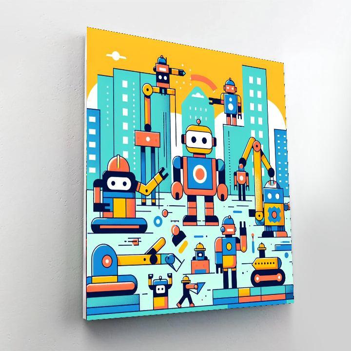 Robot Builders Of Tomorrow Paint By Numbers Kits