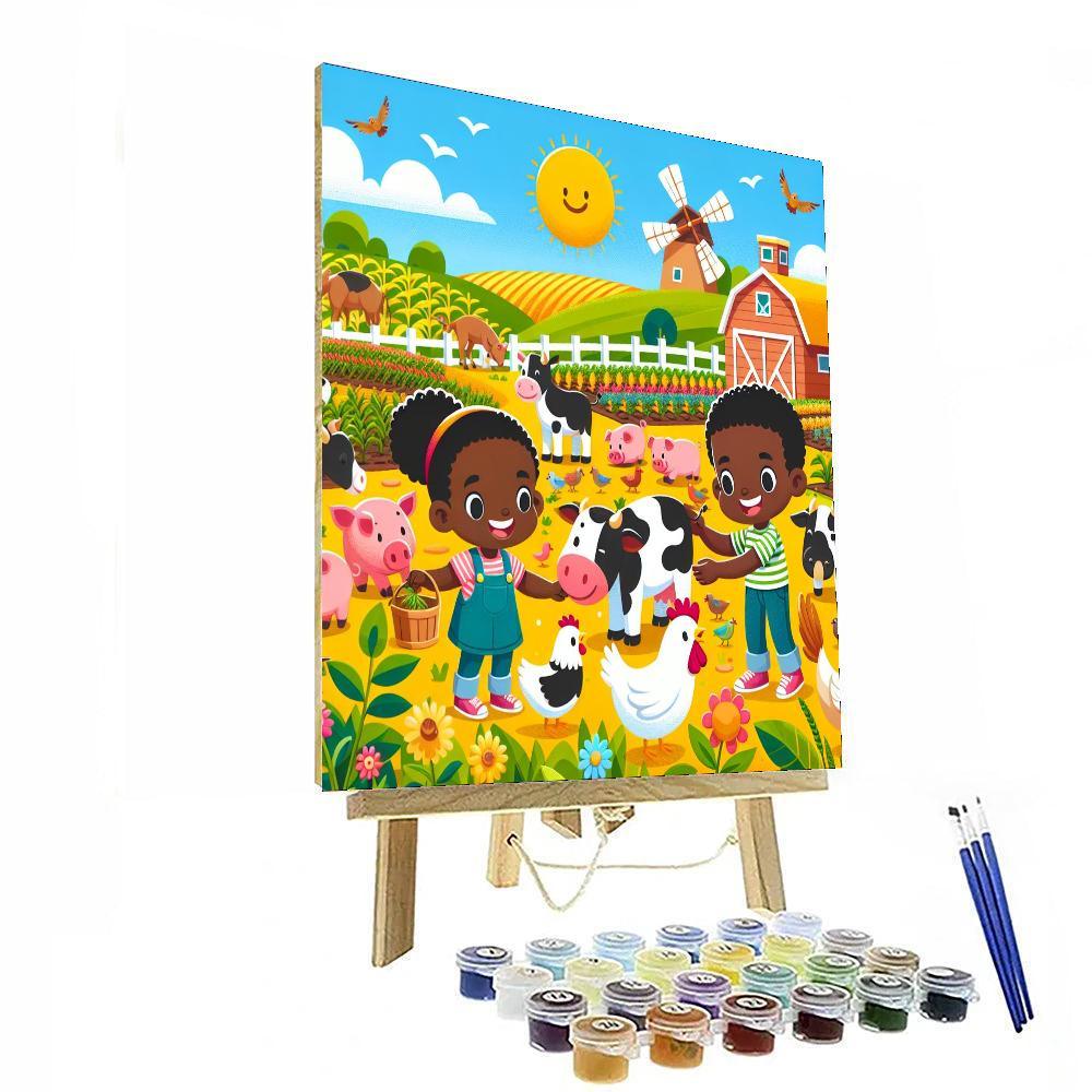 Exciting Farm Adventures Numbered Painting Kits