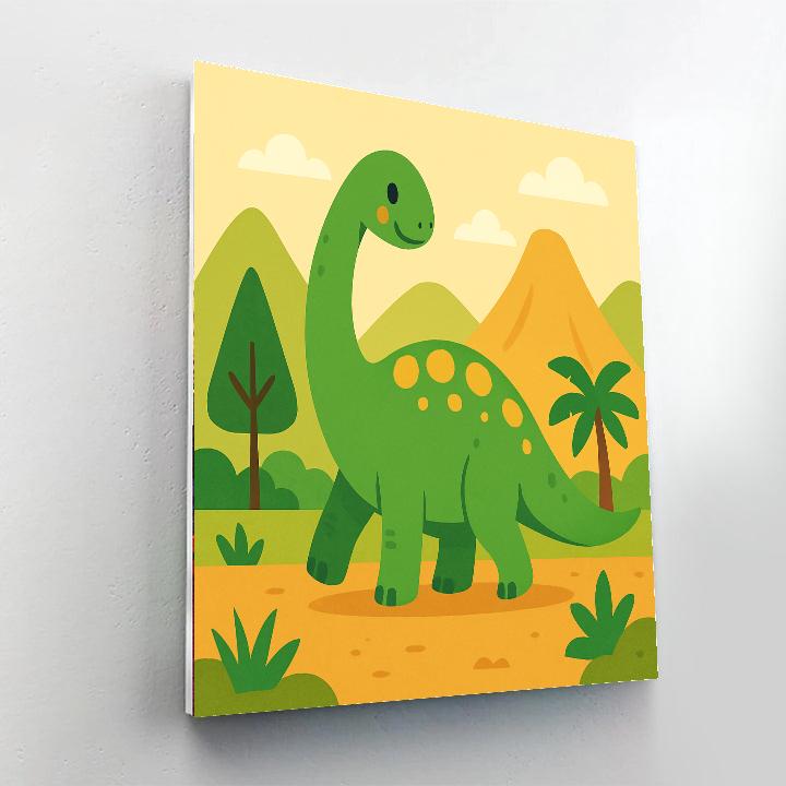 Gigantic Dinosaur's Valley DIY Paint By Numbers