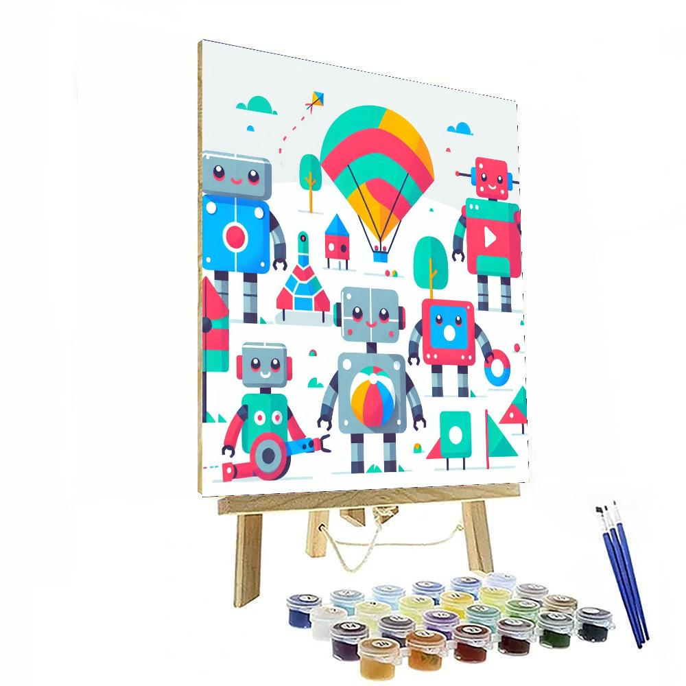 Robots' Day Out Paint By Number