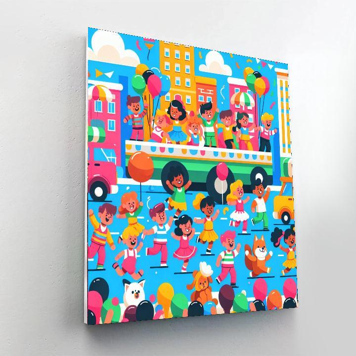 Rainbow City Parade Numbered Painting Kits