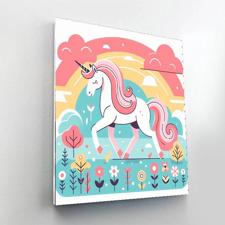 Mystic Unicorn Journey Number Painting