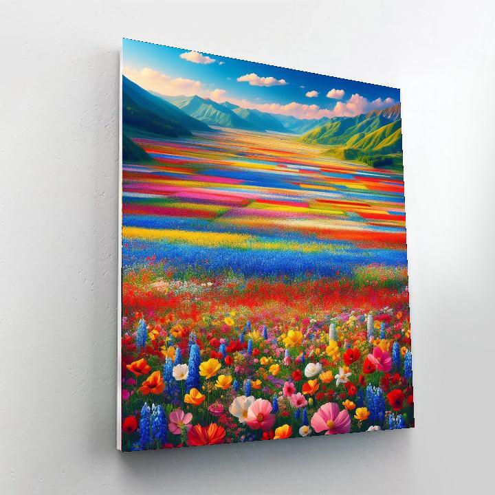 Vibrant Wildflower Festival Paint By Numbers Art
