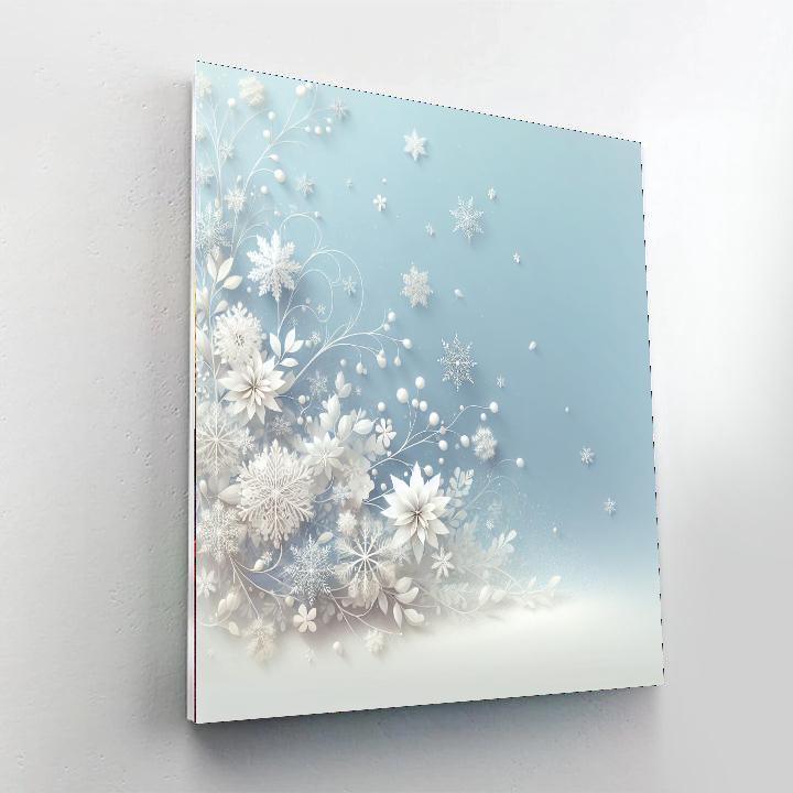 Delicate Snowflakes Numbered Painting Kits