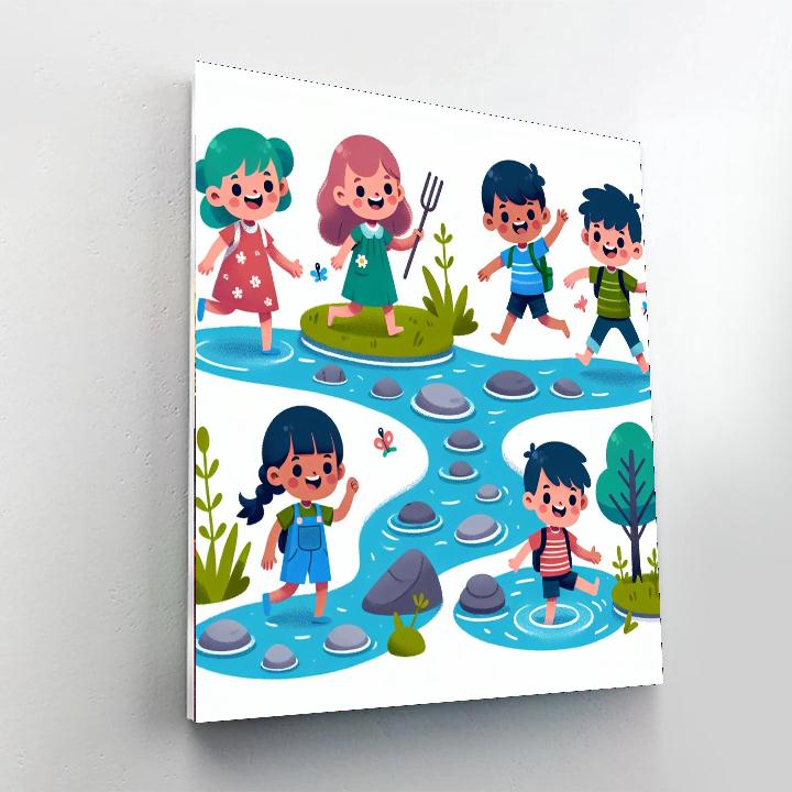 Bubbling Brook Bonanza Paint By Color