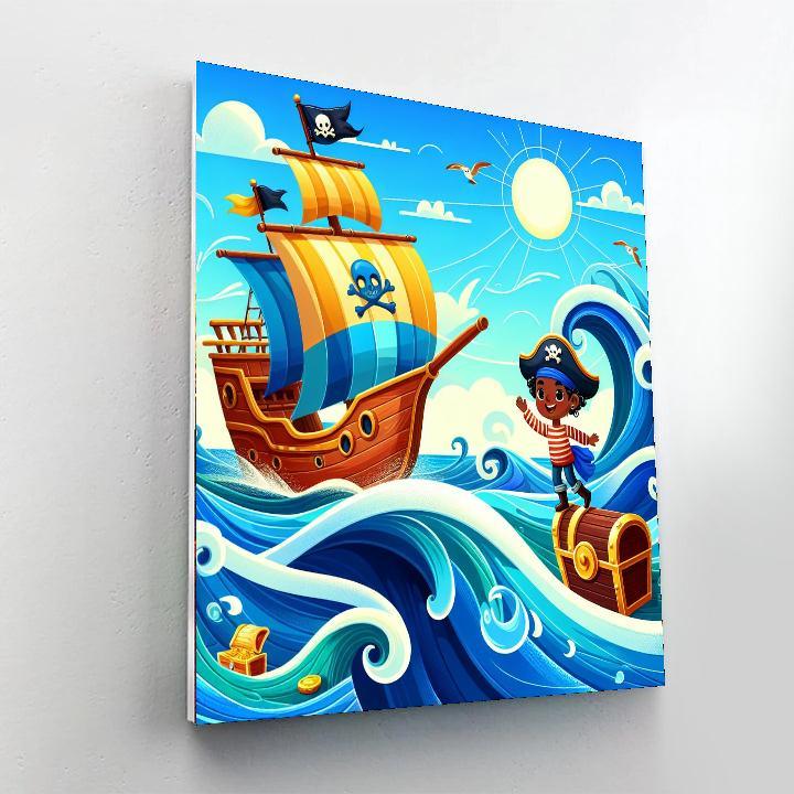 Pirate Treasure Adventure Paint By Color