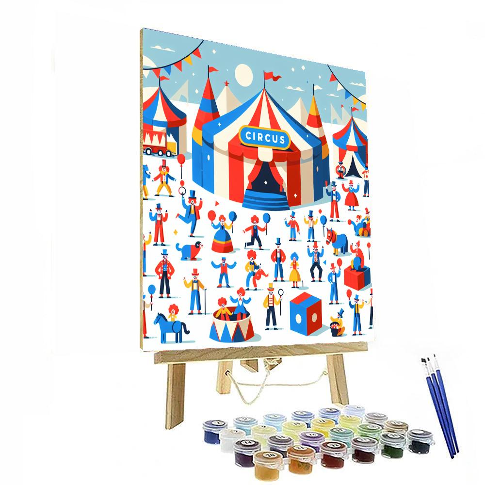 Circus Show Spectacle Painting By Numbers Kit