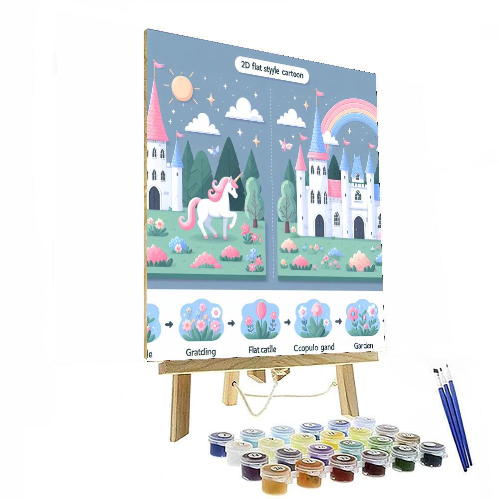 Royal Unicorn Kingdom Paint By Color