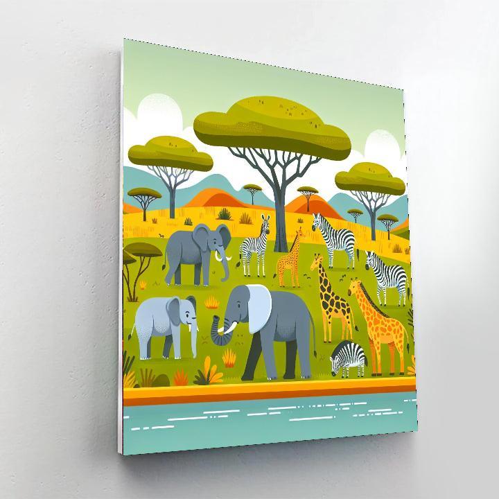Savanna Safari Journey Paint By Number