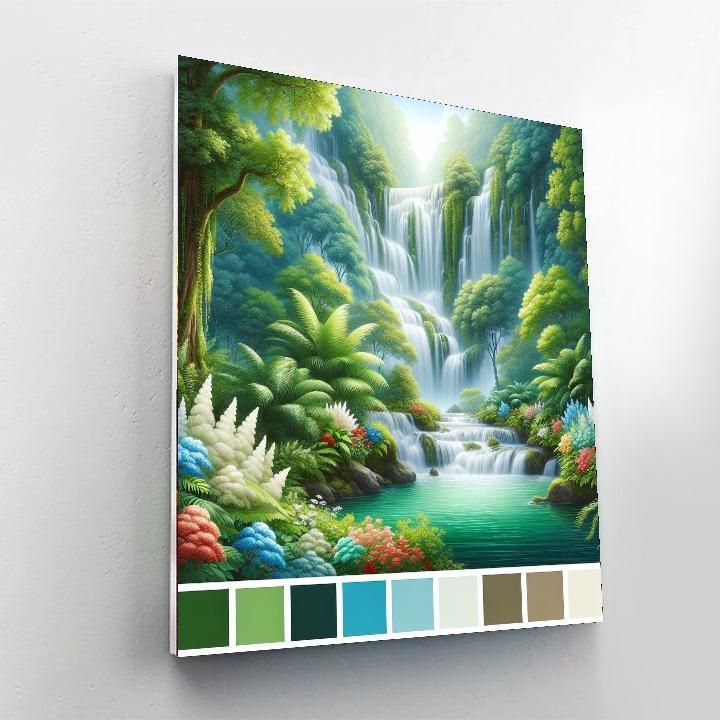 Majestic Waterfall Bliss DIY Paint By Numbers