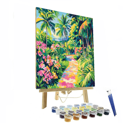 Paul Gauguin Inspired Tropical Oasis  Paint By Color