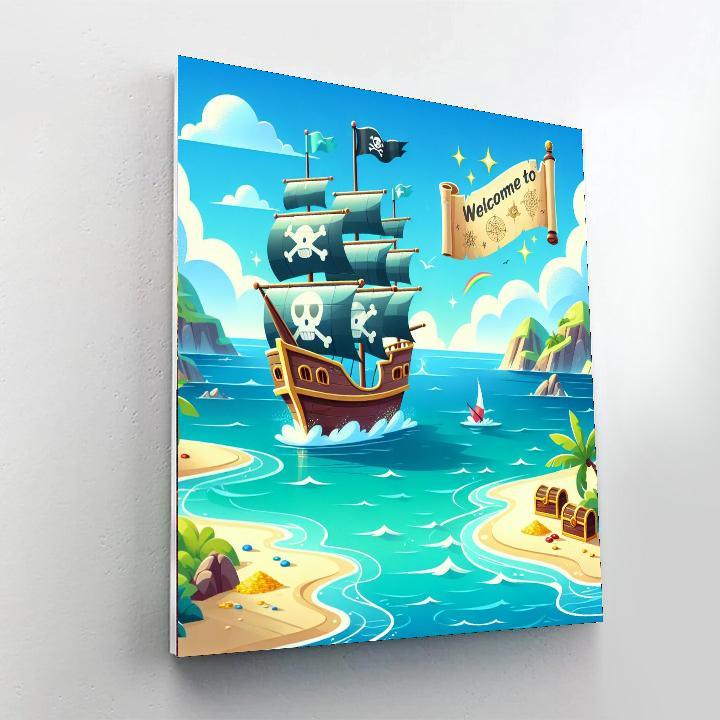 Pirate Adventure Bay Numbered Painting Kits