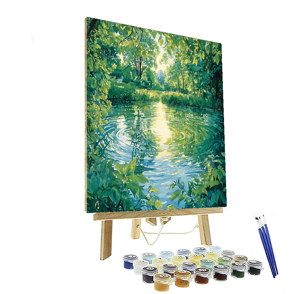 John Singer Sargent Inspired Quiet Pond - DIY Painting By Numbers Kit