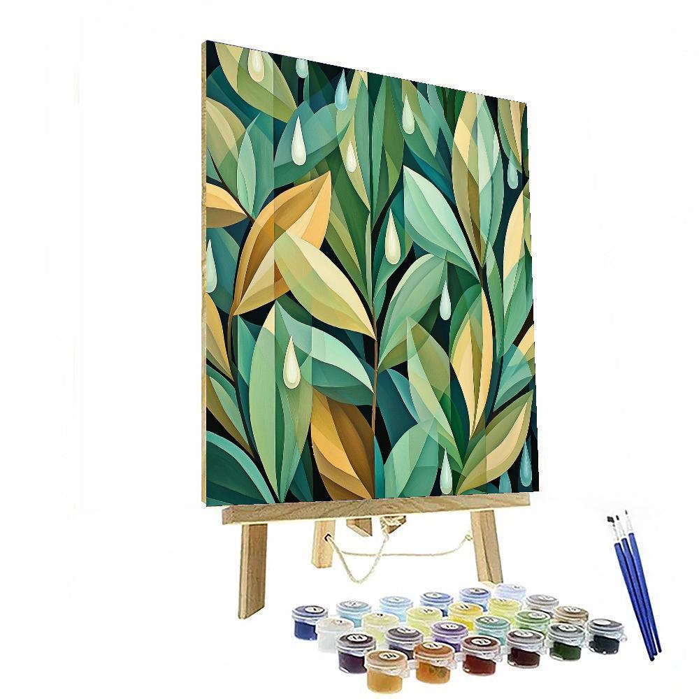 Nandalal Bose Inspired Whispers Of The Monsoon  Painting Number Kit