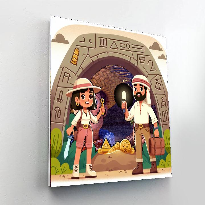 Mystery Of The Hidden Cave Number Painting