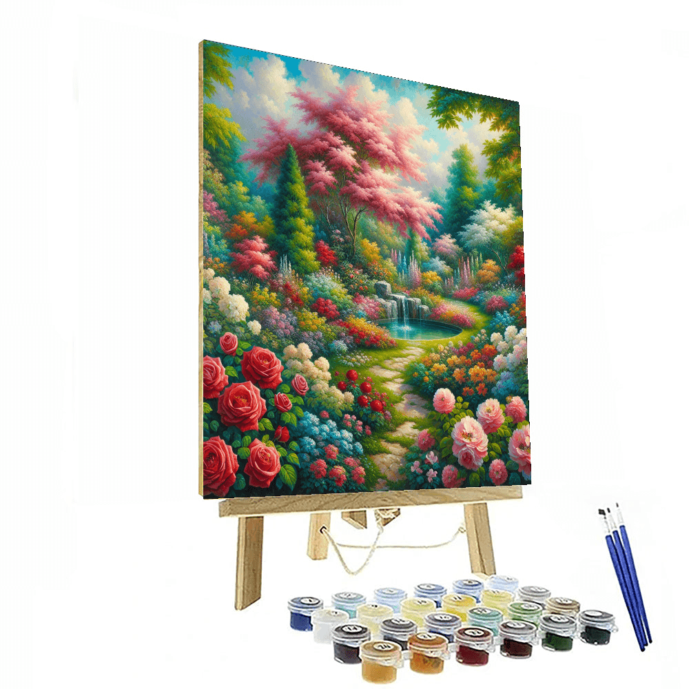 Blossoming Oasis Paint By Numbers Art