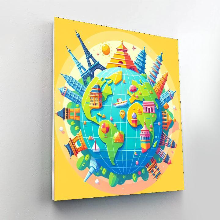 Travel Around The World Paint By Color