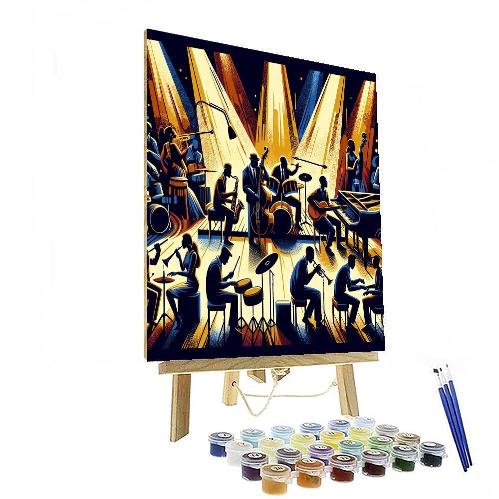 Jazz Club Night Rhythm DIY Paint By Numbers