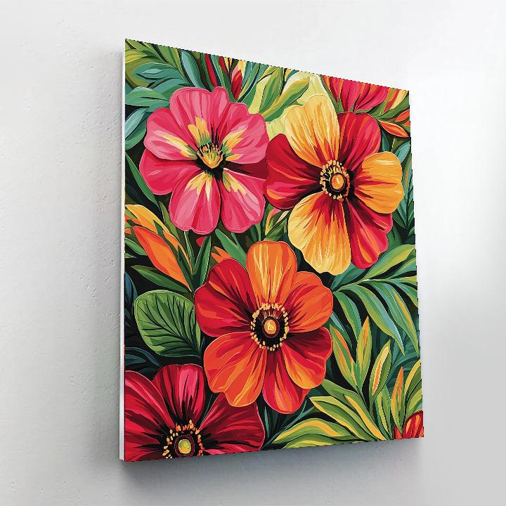 Georgia O'Keeffe Inspired Botanical Daydream  Paint By Number