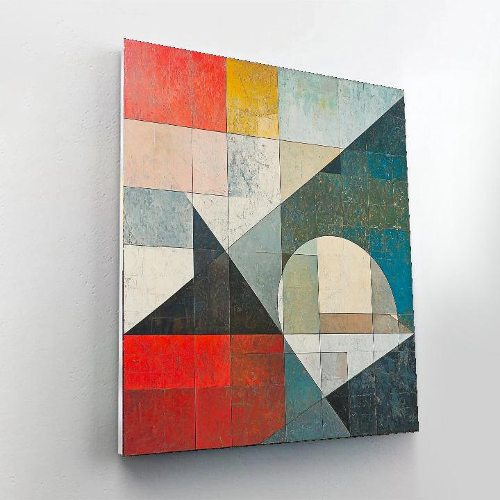 Kazimir Malevich Inspired Spatial Elegance  Paint By Color