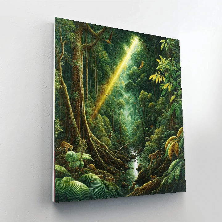 Jungle Whirl Paint By Numbers Art