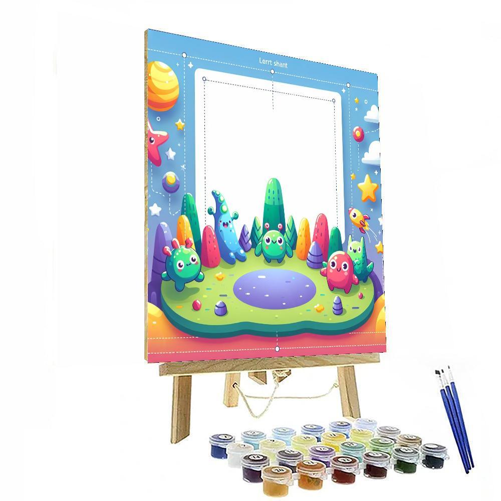 Adventurous Little Monsters Painting By Numbers Kit