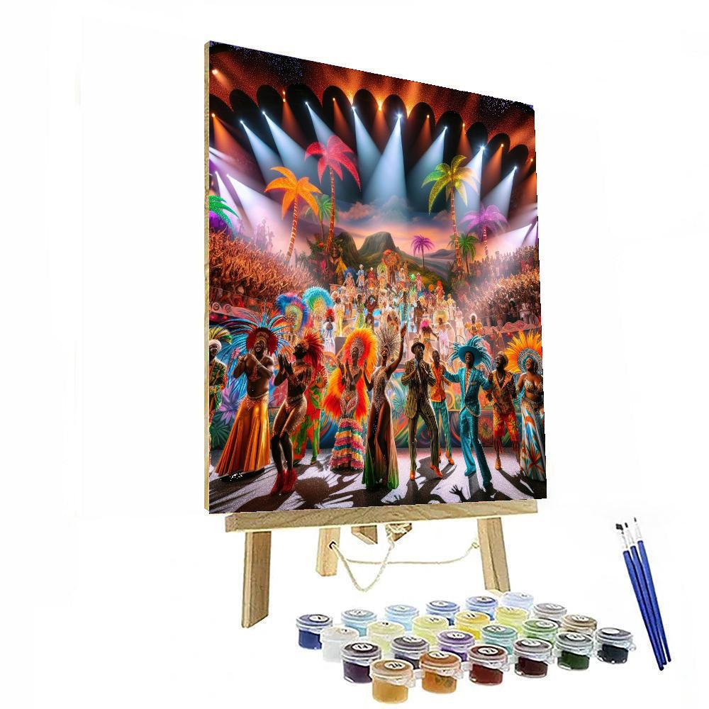 Calypso Festival - Trinidad And Tobago Number Painting