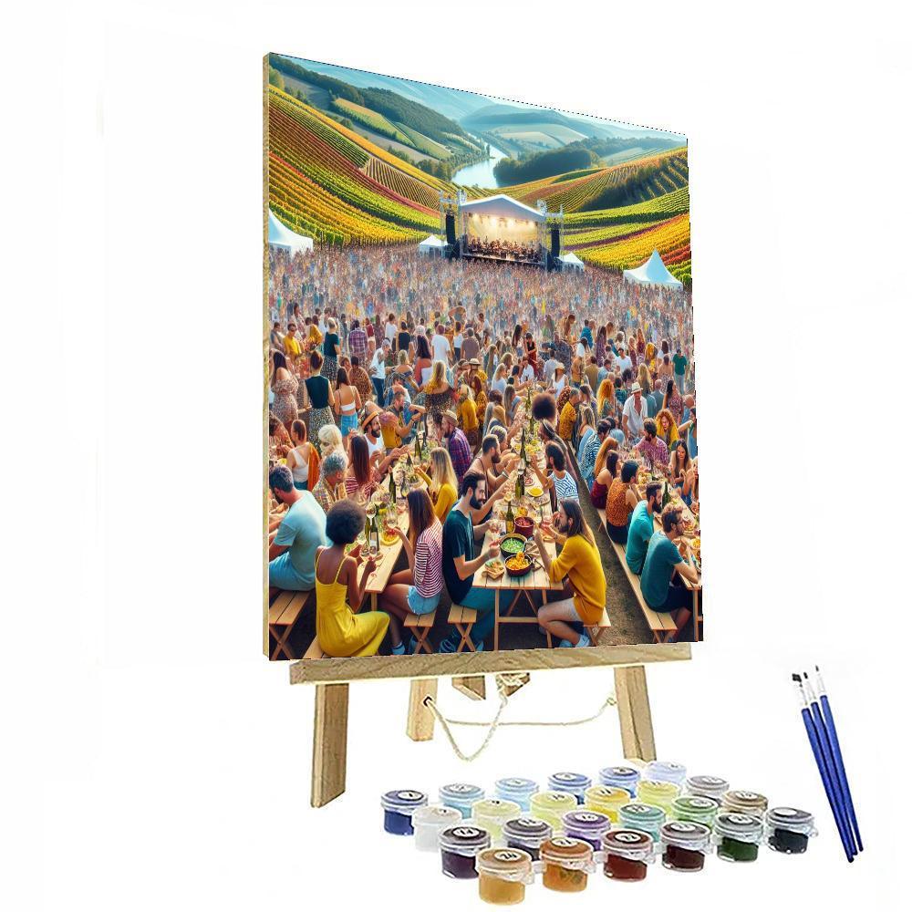 The Grape Harvest Festival - South Africa Painting Number Kit