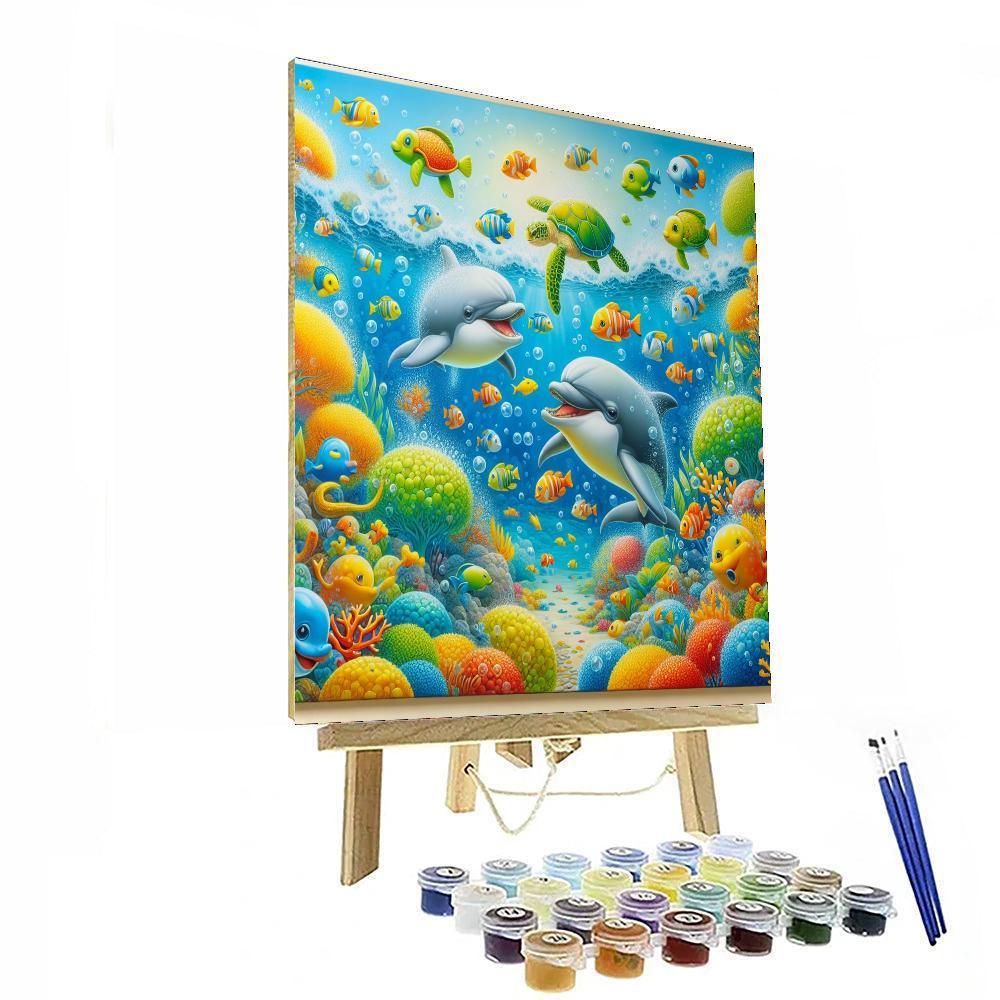 Playful Sea Life Adventure DIY Paint By Numbers