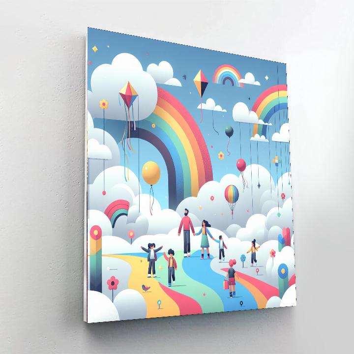 Cuddly Cloudland Adventure Painting By Numbers Kit