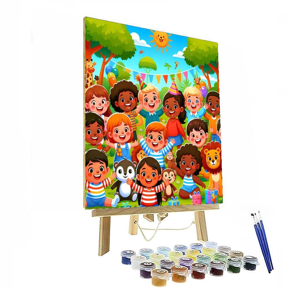 Jungle Adventure Party Paint By Numbers Kits