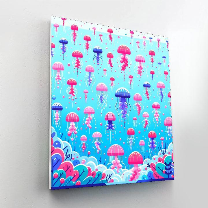 Joyous Jellyfish Jamboree Number Painting