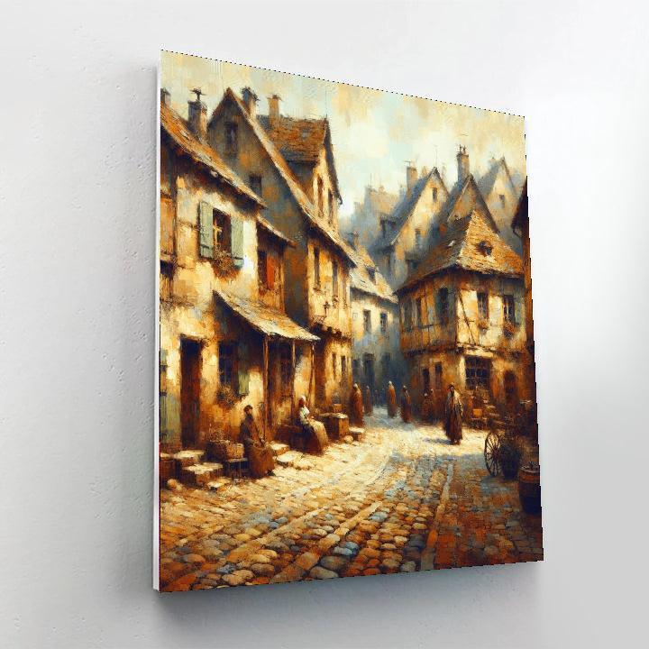 Charming Old Town Stroll Paint By Numbers Kits