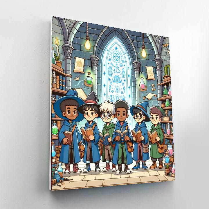 Wizards Of The Enchanted Tower Painting Number Kit