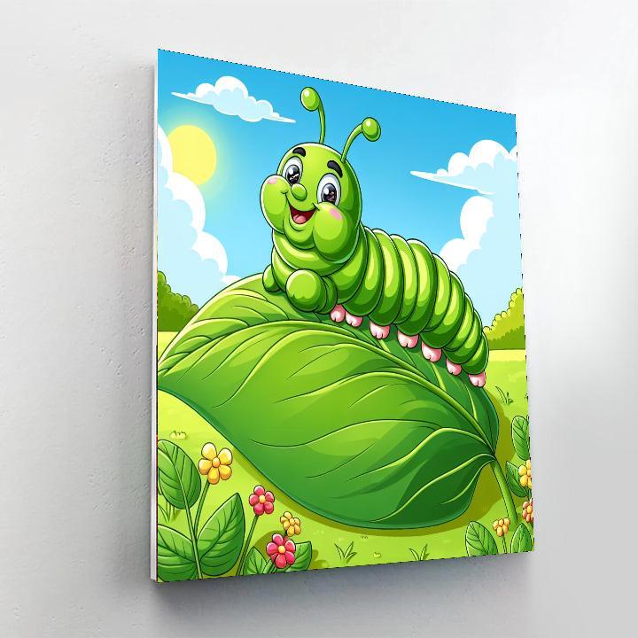 Gigantic Caterpillar Paint By Color